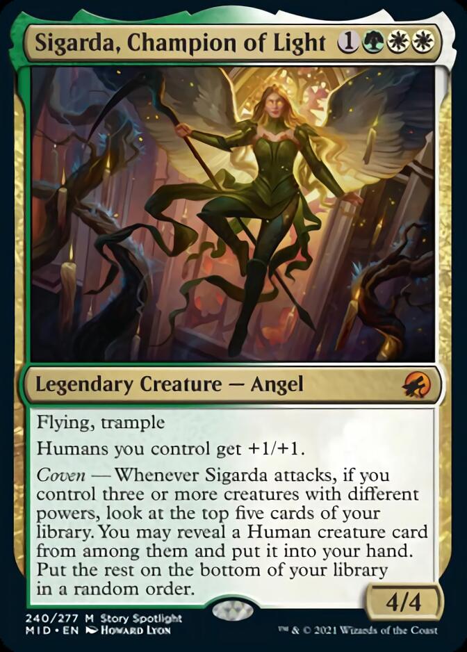 Sigarda, Champion of Light [Innistrad: Midnight Hunt] Foil