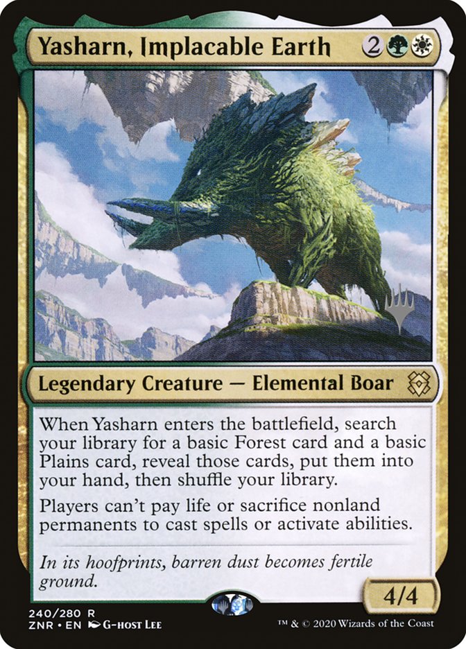 Yasharn, Implacable Earth (Promo Pack) [Zendikar Rising Promos] Foil