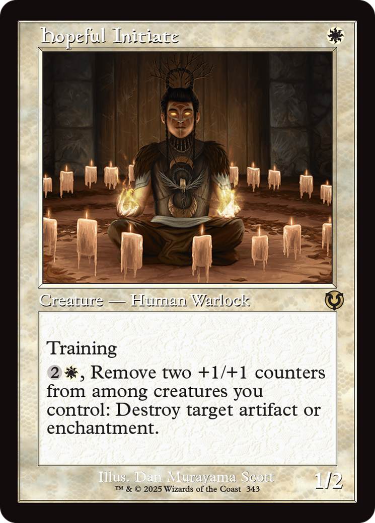 Hopeful Initiate (Retro Frame) [Innistrad Remastered] Foil