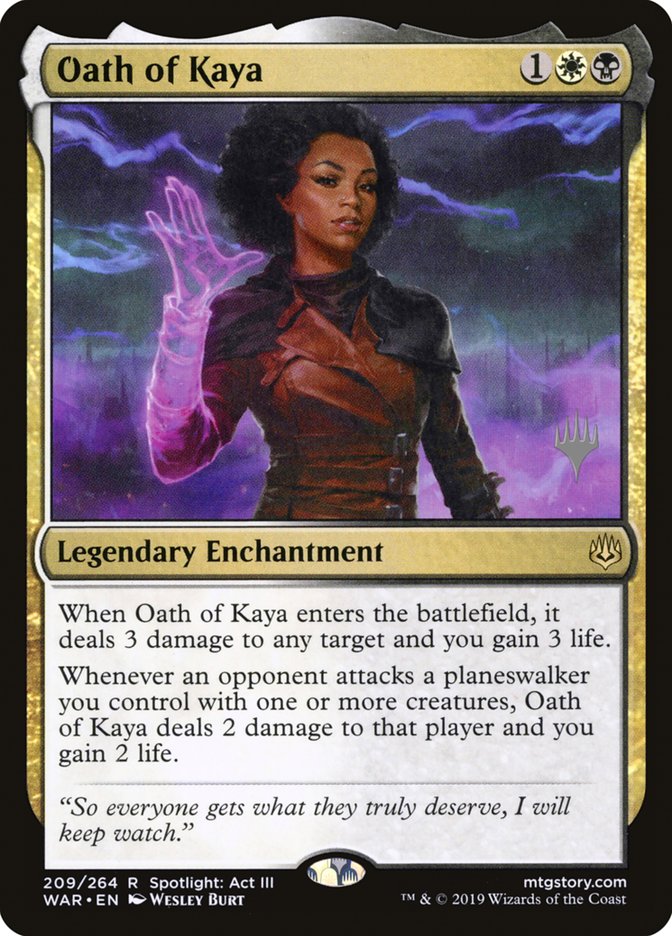 Oath of Kaya (Promo Pack) [War of the Spark Promos] Foil
