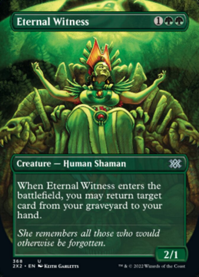 Eternal Witness (Borderless Alternate Art) [Double Masters 2022] Foil