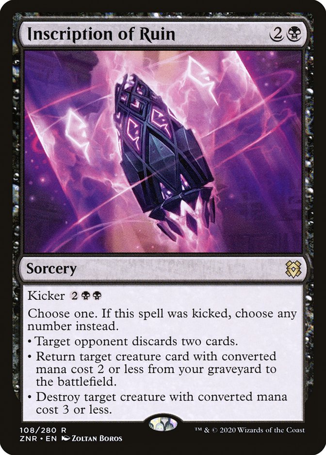 Inscription of Ruin [Zendikar Rising] Foil