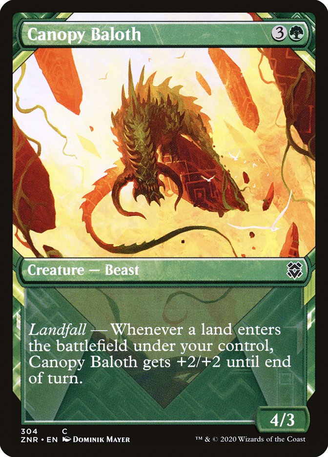 Canopy Baloth (Showcase) [Zendikar Rising] Foil