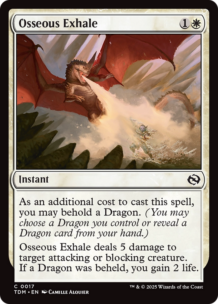 Osseous Exhale [Tarkir: Dragonstorm] Foil
