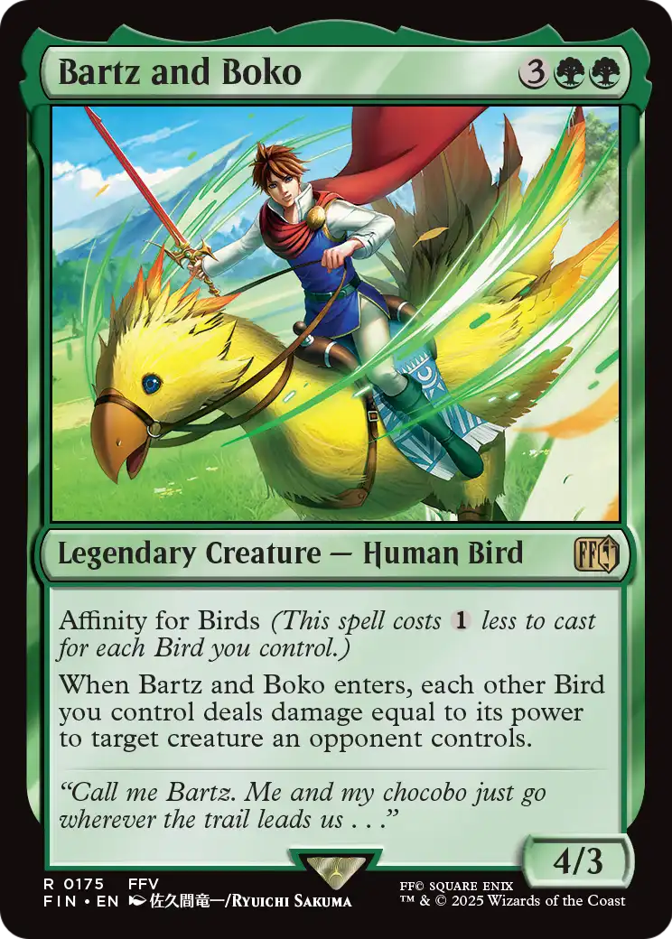 Bartz and Boko [FINAL FANTASY] Foil