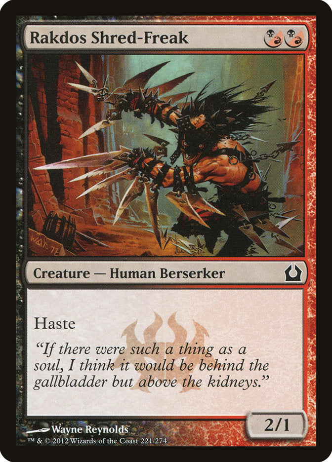 Rakdos Shred-Freak [Return to Ravnica] Foil