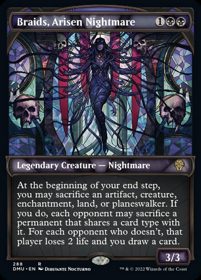 Braids, Arisen Nightmare (Showcase) [Dominaria United] Foil