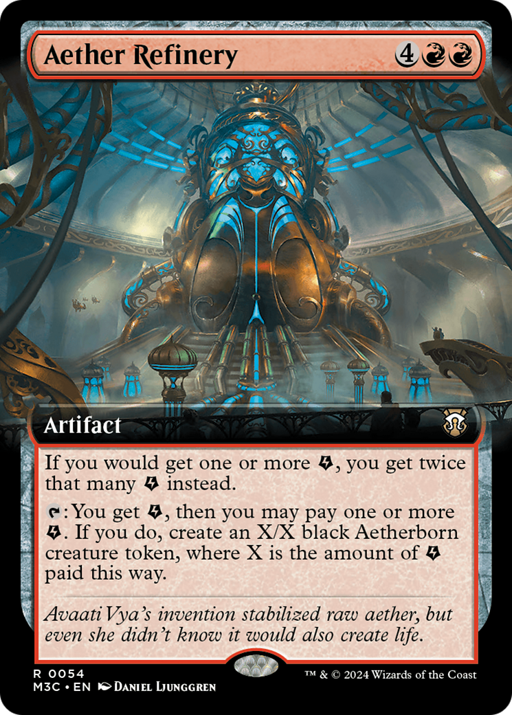 Aether Refinery (Extended Art) [Modern Horizons 3 Commander] Foil