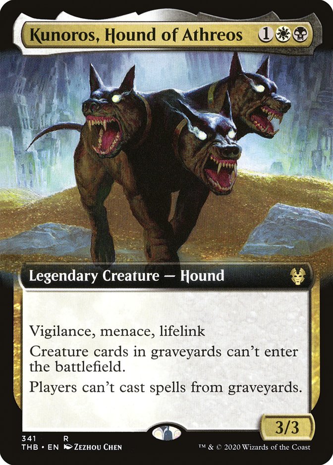 Kunoros, Hound of Athreos (Extended Art) [Theros Beyond Death] Foil