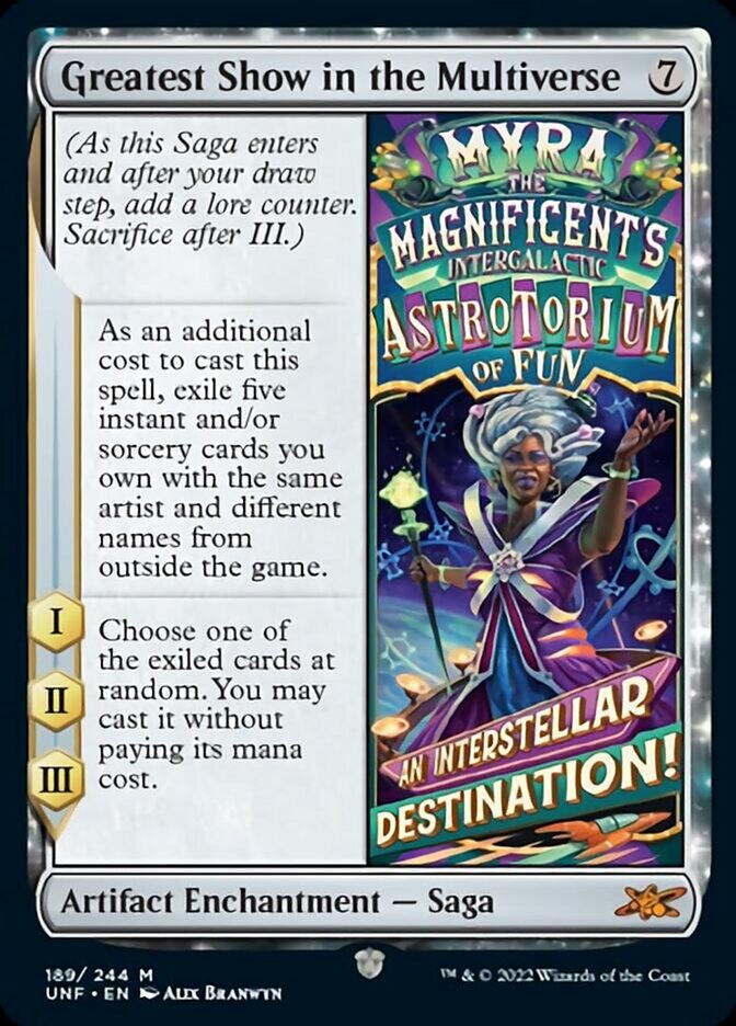 Greatest Show in the Multiverse [Unfinity] Foil