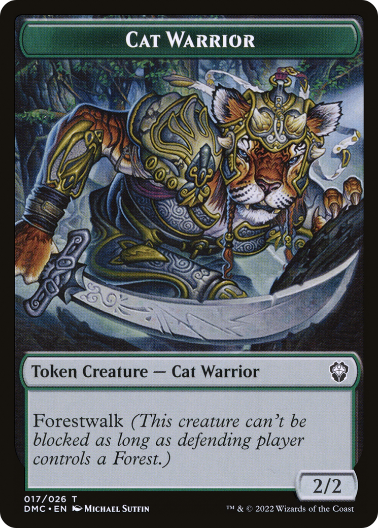 Cat Warrior  [Dominaria United Tokens]