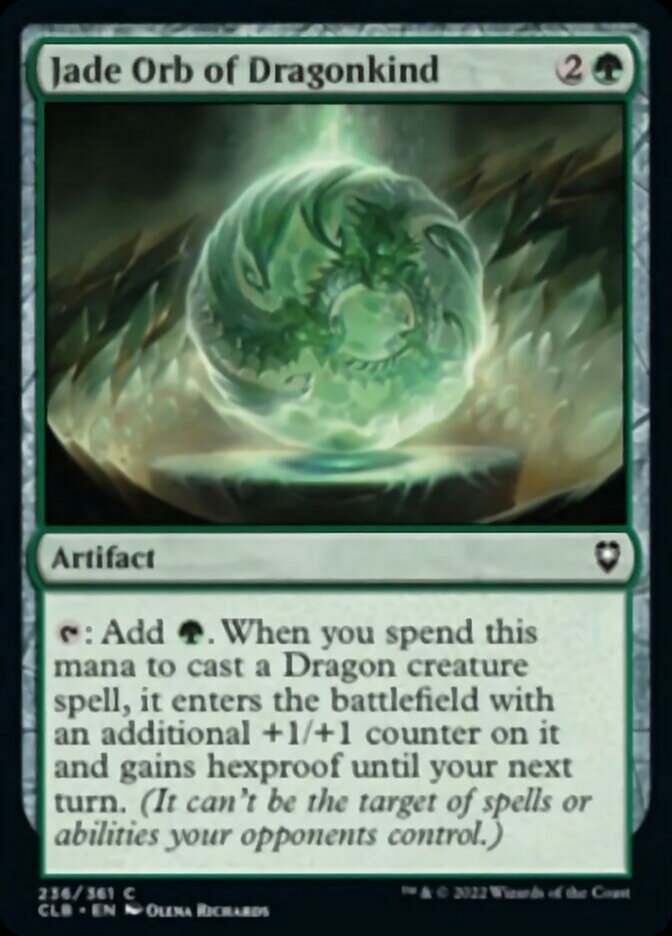 Jade Orb of Dragonkind [Commander Legends: Battle for Baldur's Gate] Foil