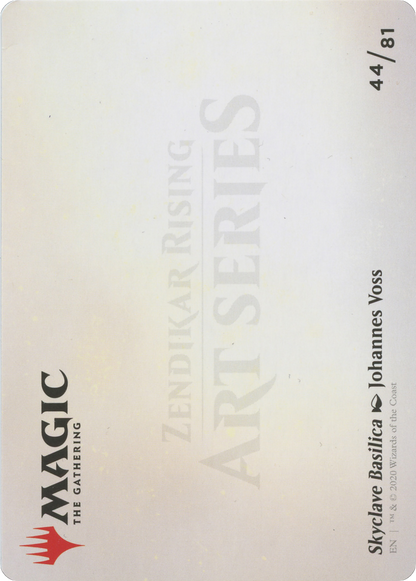Skyclave Basilica // Skyclave Basilica  [Zendikar Rising Art Series] (Borderless) Foil