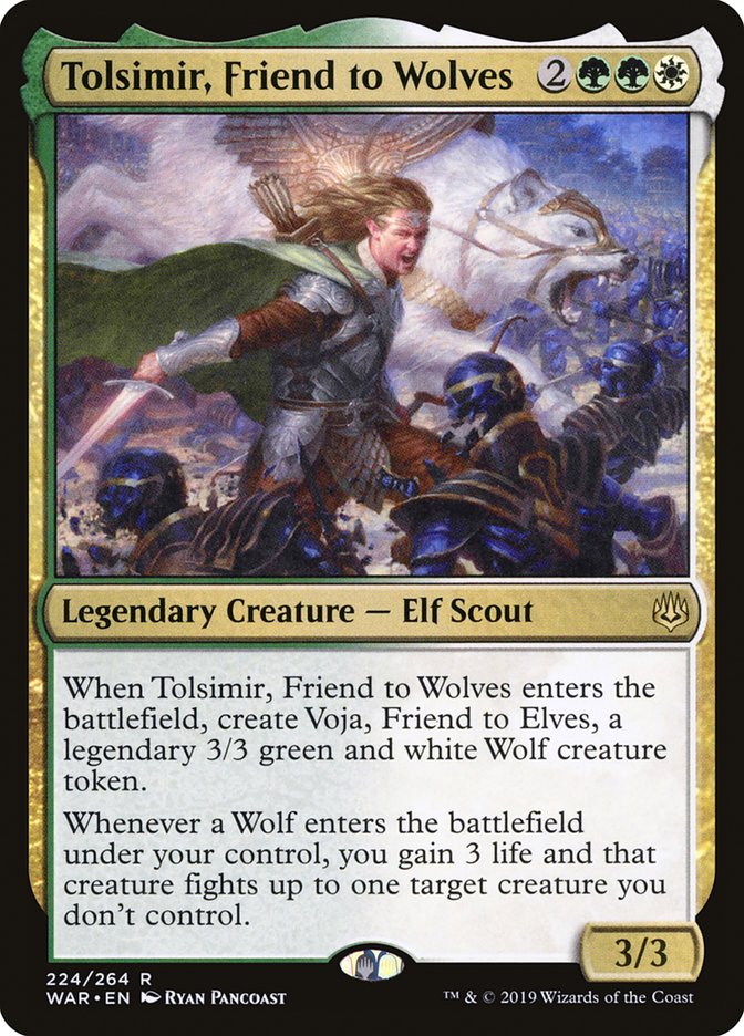 Tolsimir, Friend to Wolves [War of the Spark] Foil