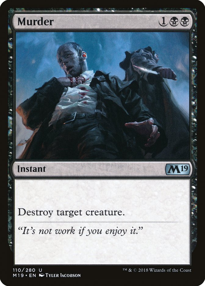 Murder [Core Set 2019] Foil
