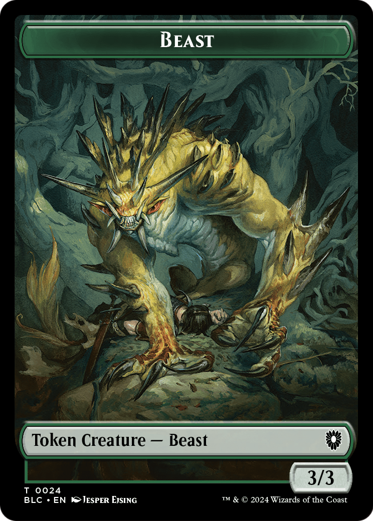 Beast  [Bloomburrow Commander Tokens] Foil