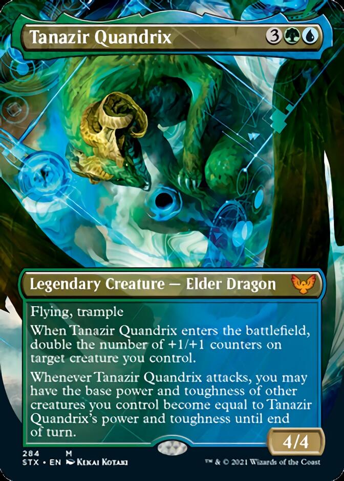 Tanazir Quandrix (Borderless Alternate Art) [Strixhaven: School of Mages] Foil