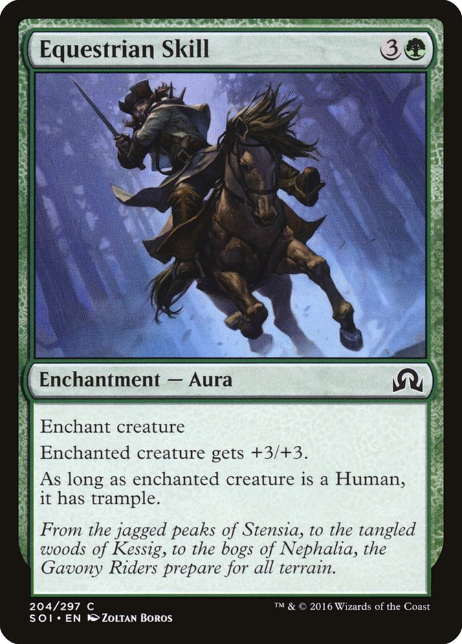 Equestrian Skill [Shadows over Innistrad] Foil