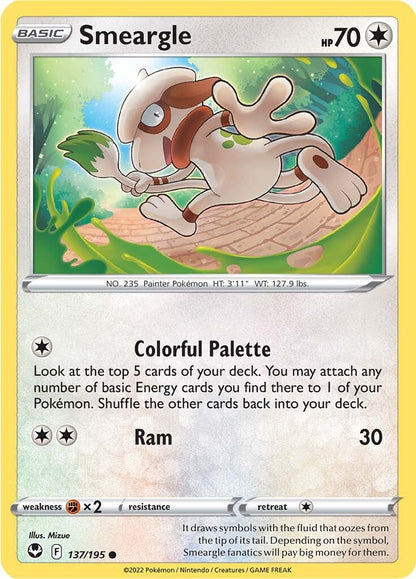 Smeargle (137/195) [Sword & Shield: Silver Tempest] Reverse Holofoil