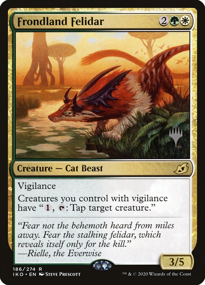 Frondland Felidar (Promo Pack) [Ikoria: Lair of Behemoths Promos] Foil