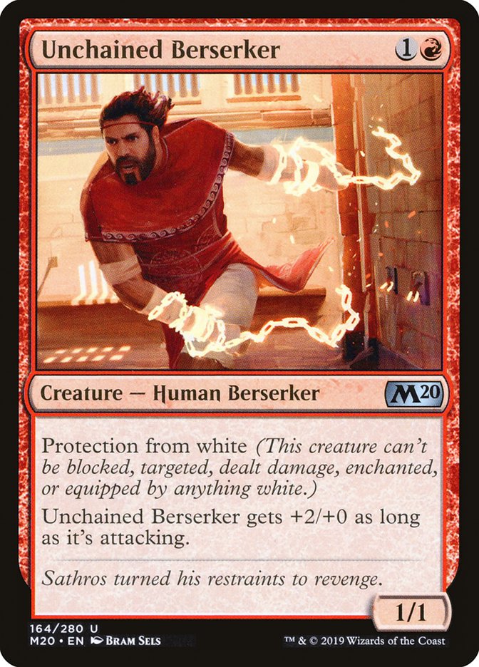 Unchained Berserker [Core Set 2020] Foil
