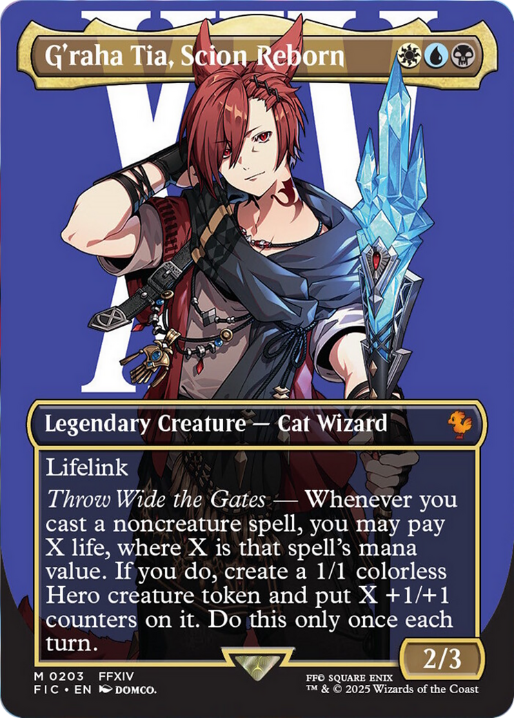 G'raha Tia, Scion Reborn (Borderless) [FINAL FANTASY Commander] Foil