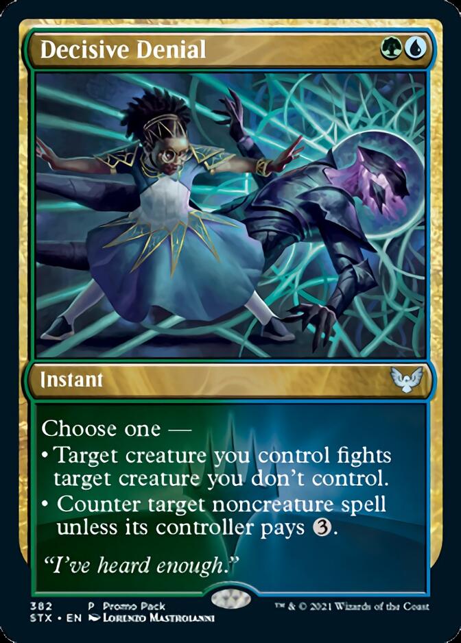 Decisive Denial (Promo Pack) [Strixhaven: School of Mages Promos] Foil