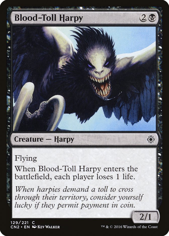 Blood-Toll Harpy [Conspiracy: Take the Crown] Foil