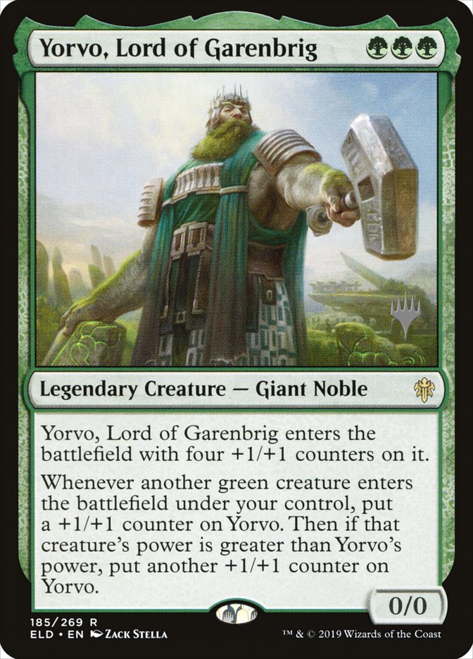 Yorvo, Lord of Garenbrig (Promo Pack) [Throne of Eldraine Promos] Foil