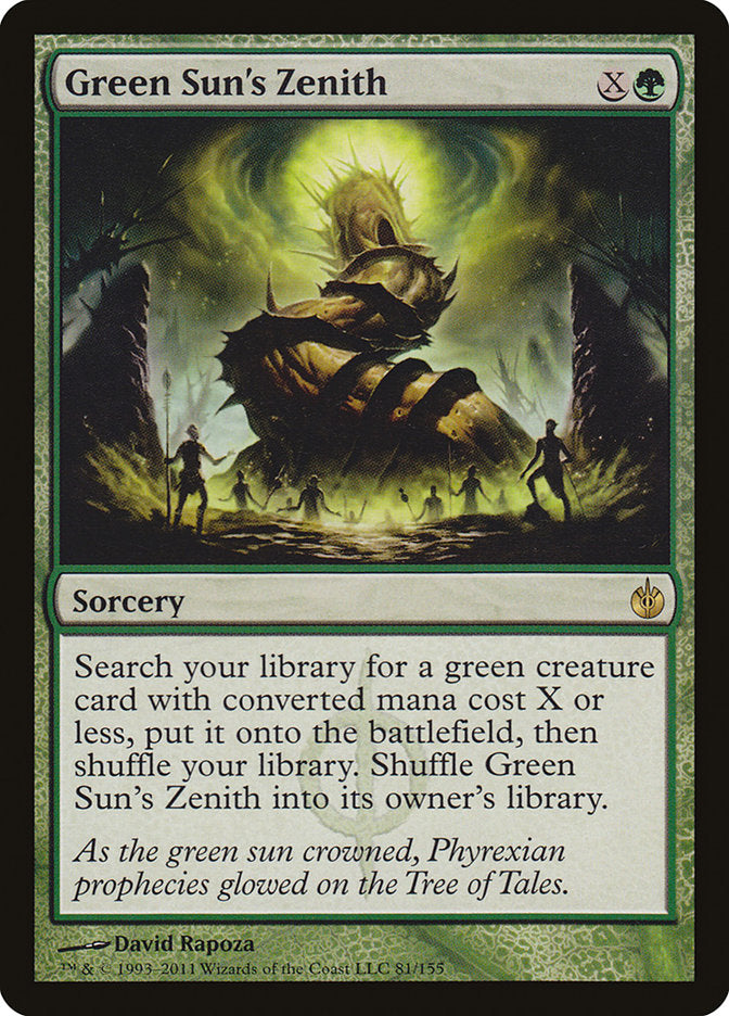 Green Sun's Zenith [Mirrodin Besieged] Foil
