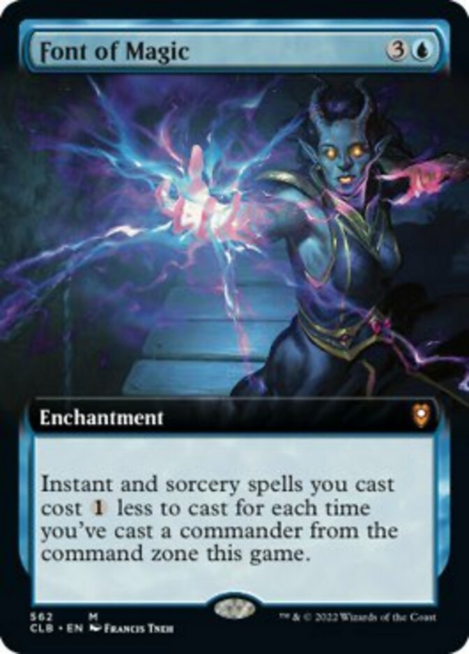 Font of Magic (Extended Art) [Commander Legends: Battle for Baldur's Gate] Foil