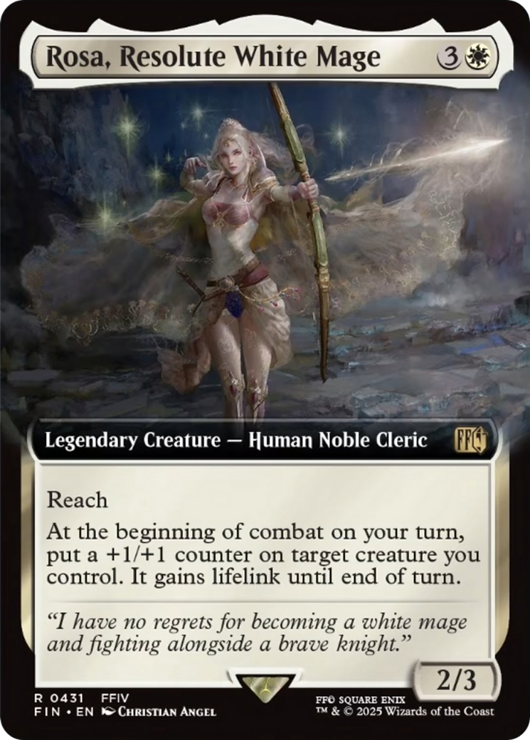 Rosa, Resolute White Mage (Extended Art) [FINAL FANTASY] Foil