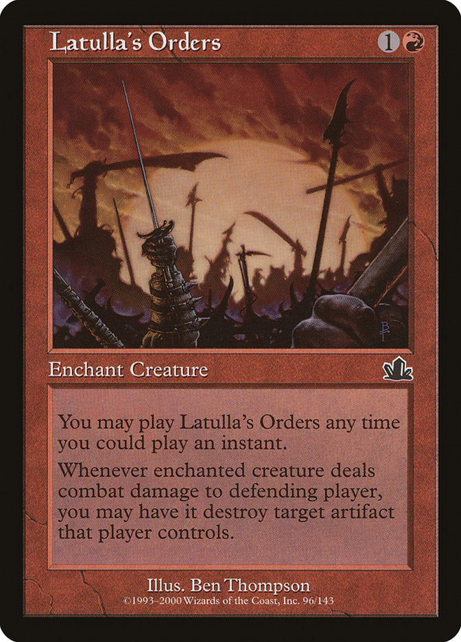 Latulla's Orders [Prophecy] Foil