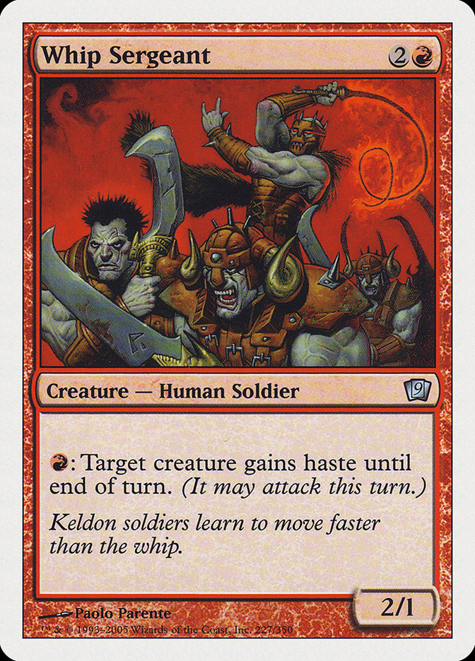 Whip Sergeant [Ninth Edition] Foil