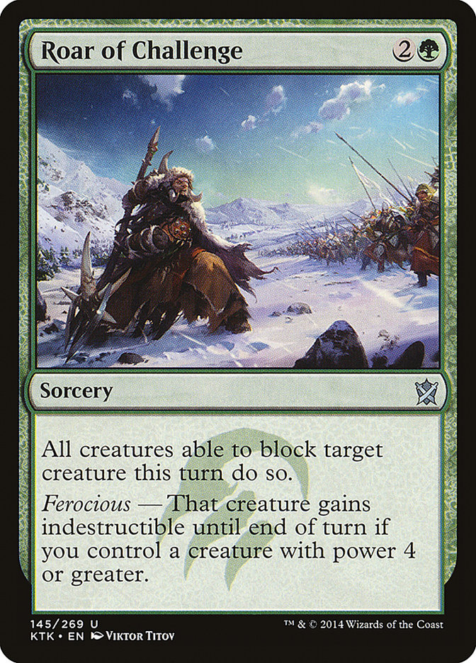 Roar of Challenge [Khans of Tarkir] Foil
