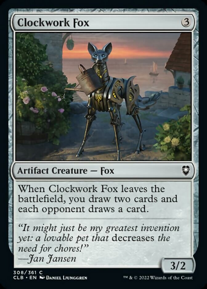 Clockwork Fox [Commander Legends: Battle for Baldur's Gate] Foil