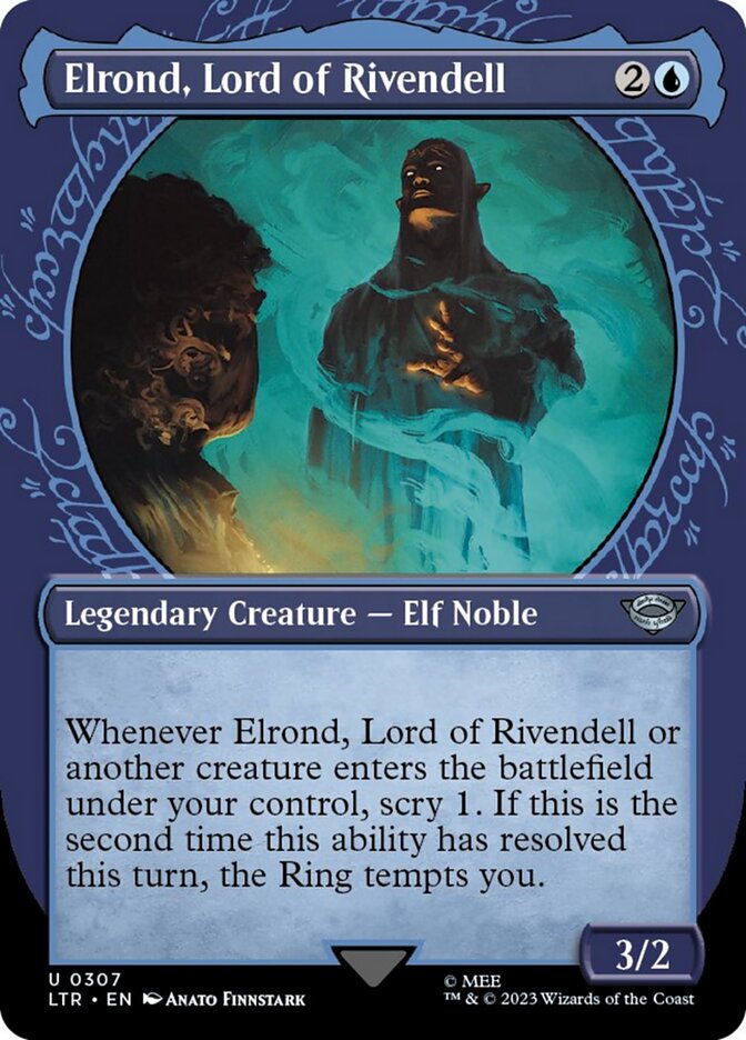 Elrond, Lord of Rivendell (Showcase Ring Frame) [The Lord of the Rings: Tales of Middle-Earth] Foil