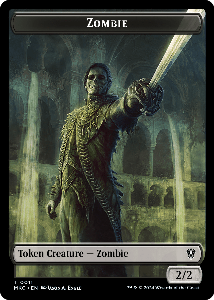 Zombie  [Murders at Karlov Manor Commander Tokens]