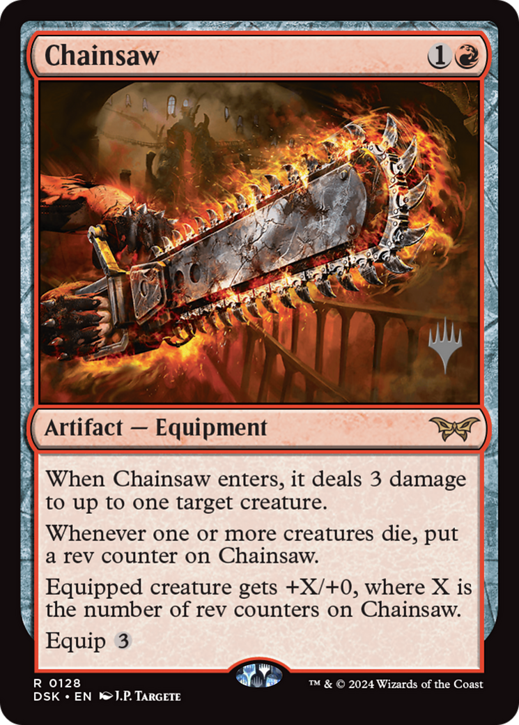 Chainsaw (Promo Pack) [Duskmourn: House of Horror Promos] Foil