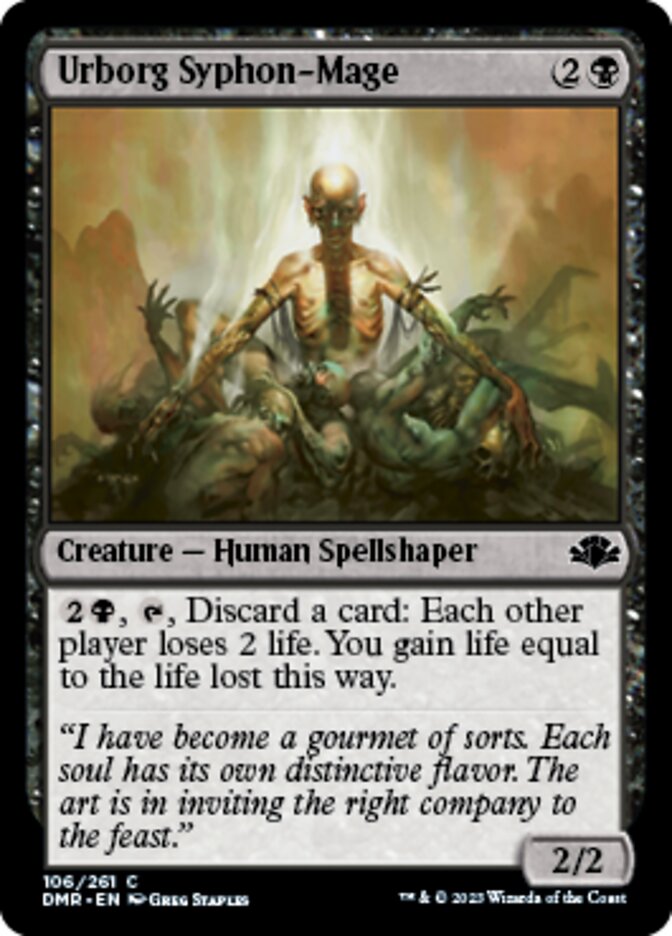 Urborg Syphon-Mage [Dominaria Remastered] Foil