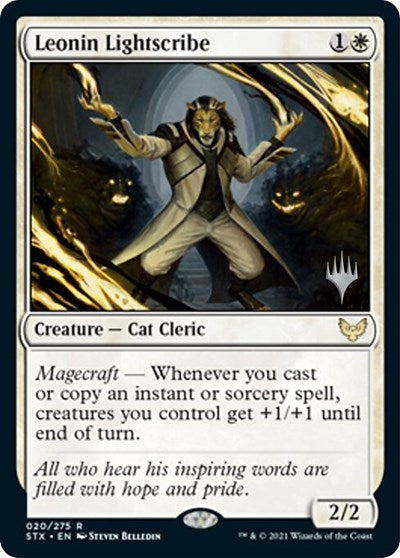 Leonin Lightscribe (Promo Pack) [Strixhaven: School of Mages Promos] Foil
