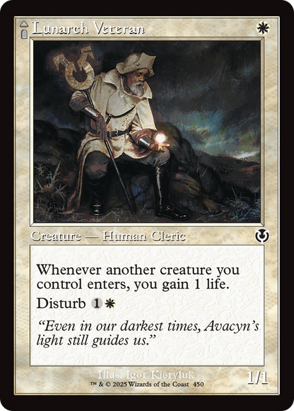 Lunarch Veteran // Luminous Phantom (Retro Frame) [Innistrad Remastered] Foil