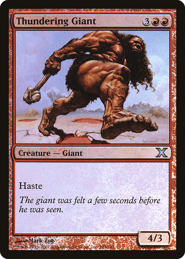 Thundering Giant  [Tenth Edition] Foil