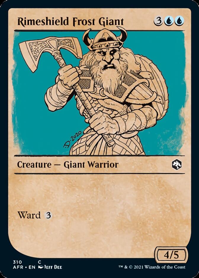 Rimeshield Frost Giant (Showcase) [Dungeons & Dragons: Adventures in the Forgotten Realms] Foil