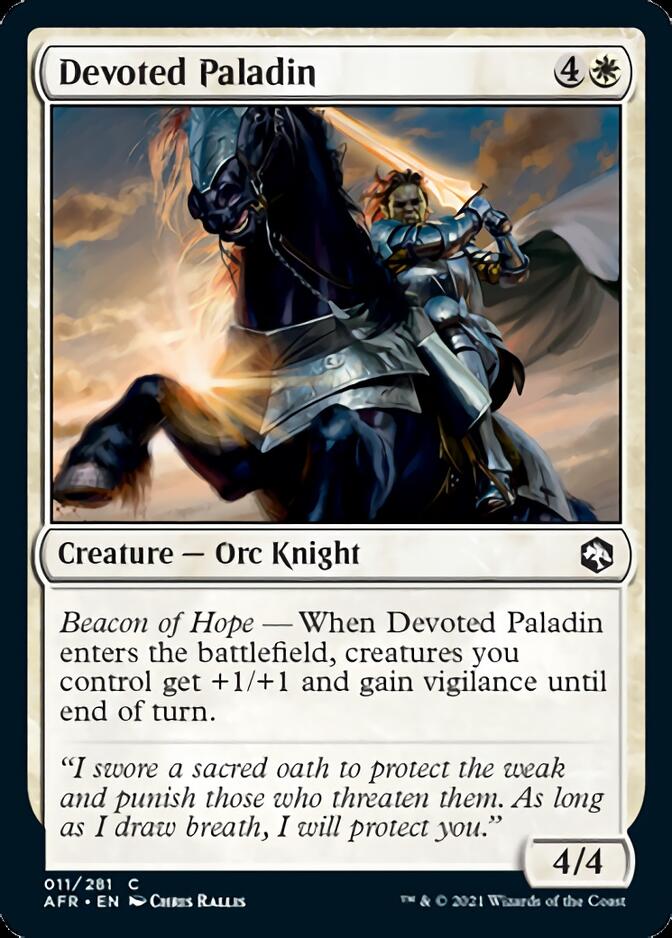 Devoted Paladin [Dungeons & Dragons: Adventures in the Forgotten Realms] Foil