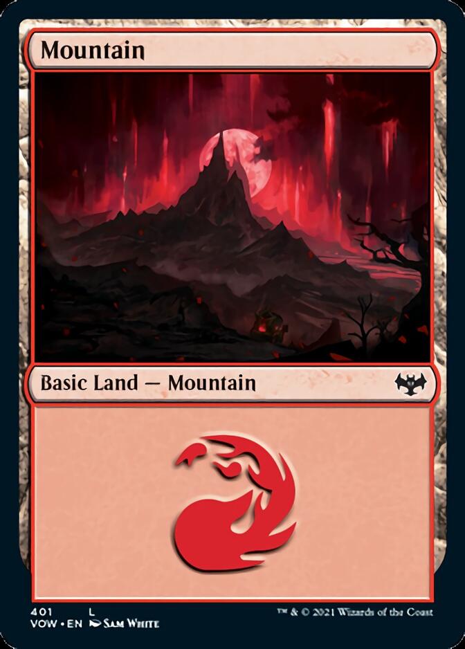 Mountain (401) [Innistrad: Crimson Vow] Foil