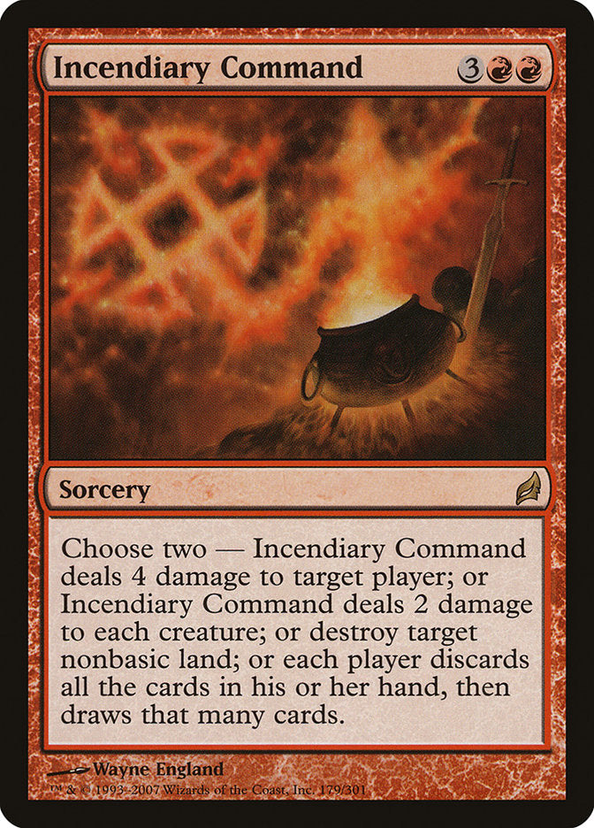 Incendiary Command [Lorwyn] Foil
