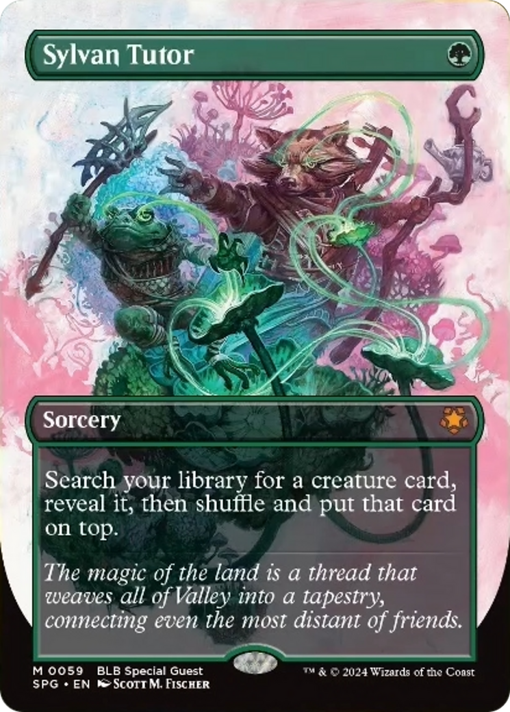 Sylvan Tutor (Borderless) [Bloomburrow Special Guests] Foil
