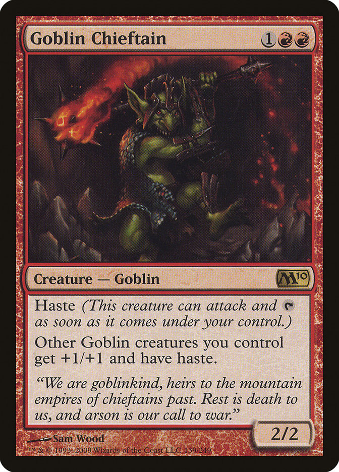 Goblin Chieftain [Magic 2010] Foil