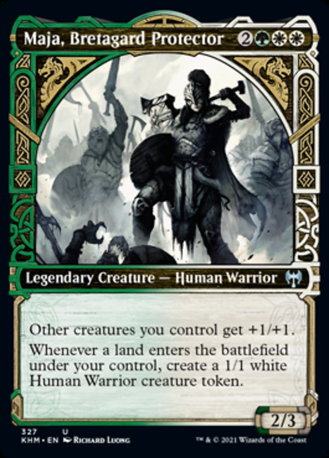 Maja, Bretagard Protector (Showcase) [Kaldheim] Foil